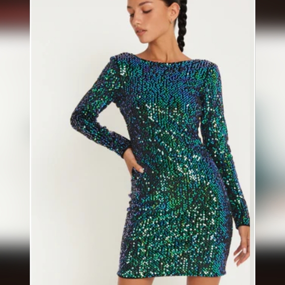 3/30$ Motel Rocks XS Sequin Gabby Dress - Picture 3 of 3